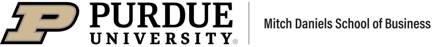 Purdue University Mitch Daniels School of Business logo